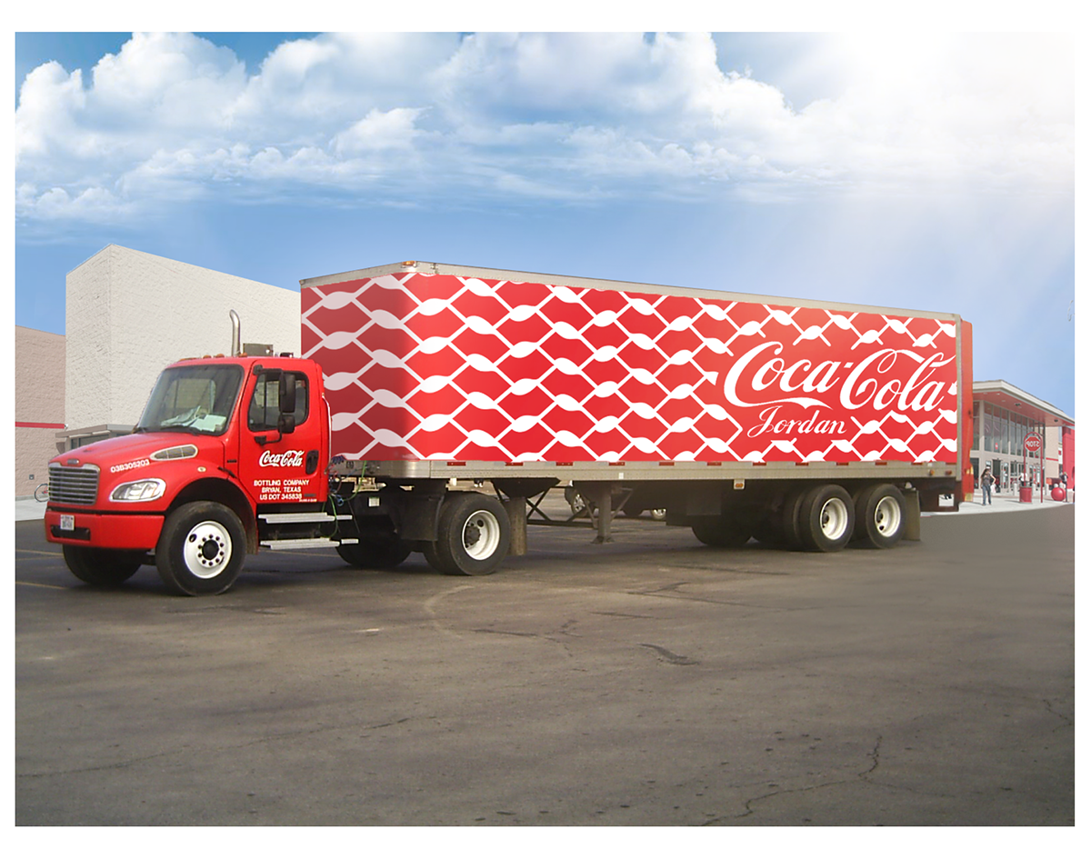 Coca Cola concept ad advertisment Khawaja jordan keffiyeh