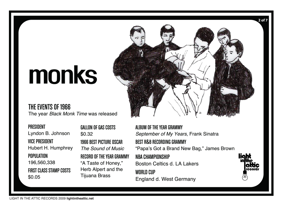monks the monks Dave Day rock n roll germany light in the Attic Polydor the big lebowski Big Lebowski Walter Sobchak