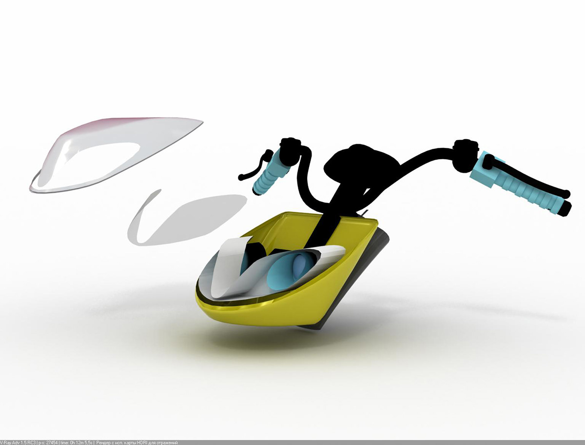 The design concept of modular snowmobile