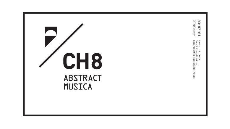 Ch_8 Ident experimental electronic music shapes glitch art b&w sound visualization