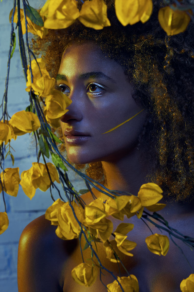 beauty makeup yellow BEAUTY PHOTOGRAPHER Brooklyn nyc editorial magazine