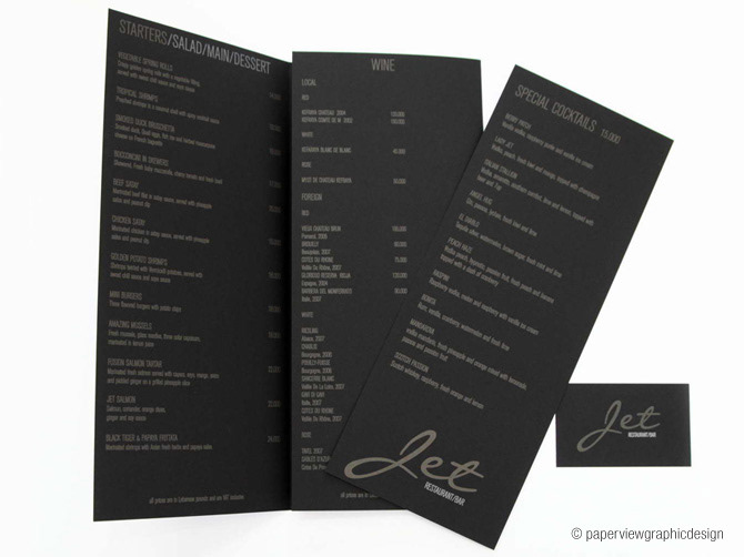menu design menus restaurant lounge Beirut paperview F&B Food  business card logo paperview design lorette shebaya Menu Cover