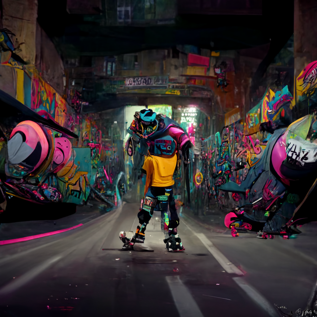 art concept art digital illustration generative Graffiti Procedural punk spray paint Street Art  Urban