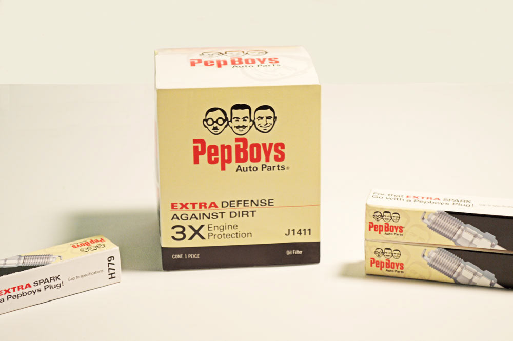 pepboys package design  rebranding modern clean Throwback