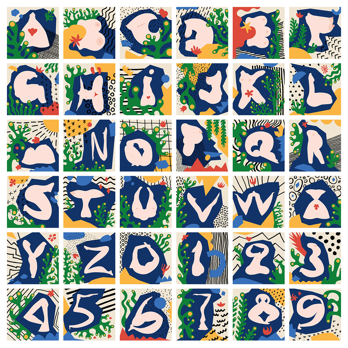 36days 36daysoftype bodypositive BodyShape color ILLUSTRATION  letters typography   alphabet