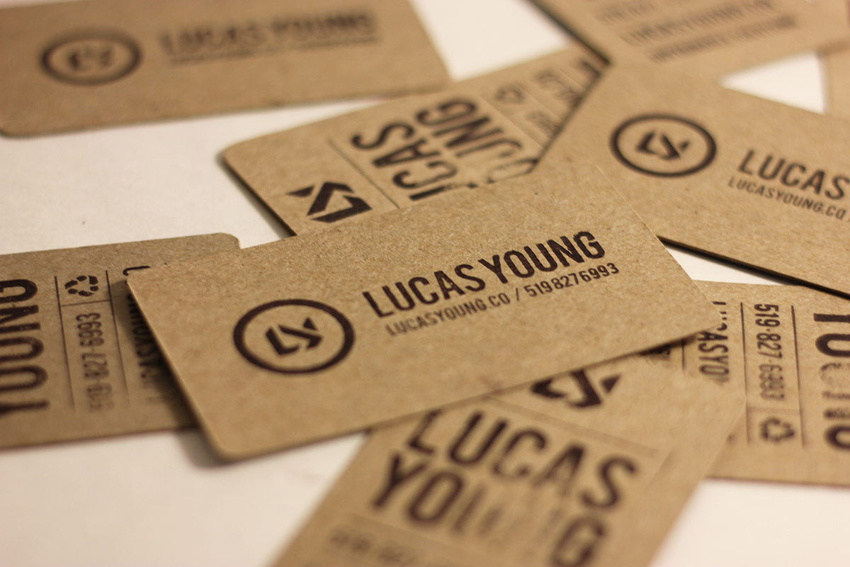 business card card lucas young design creative Self Promo promo Toronto Matchbook ideas