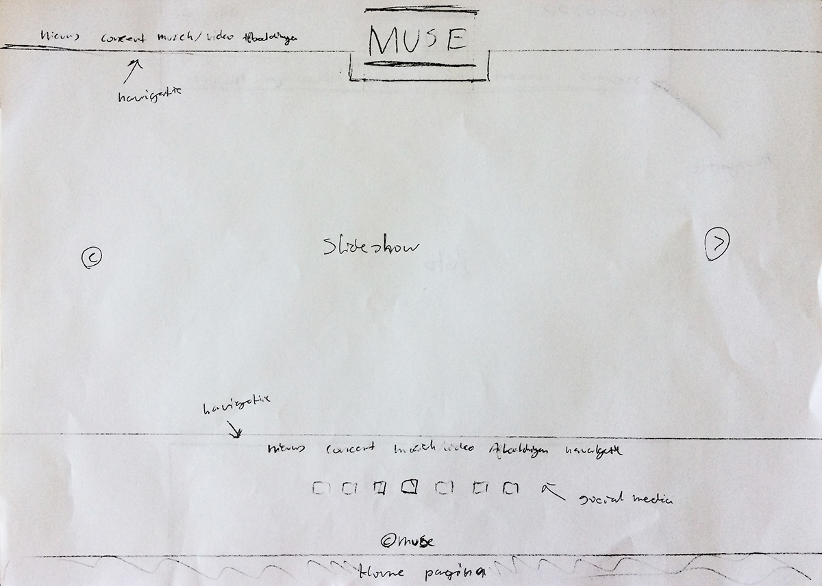 Website muse band graphic design HTML css HTML and CSS