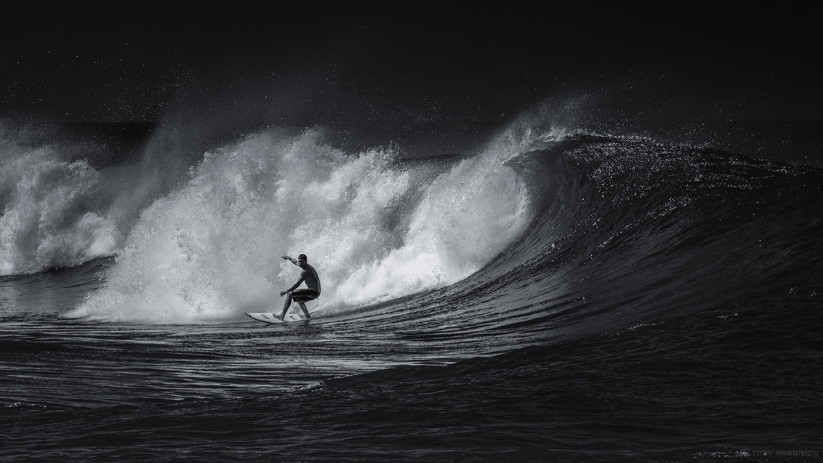 Surf surfing black and white black & white fine art  silver efex HAWAII  oahu action waves Swells