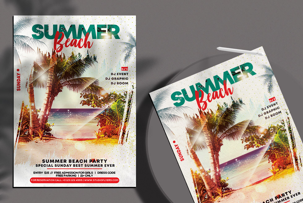 clubparty dj Event music party psd summer SummerParty sunset Tropical