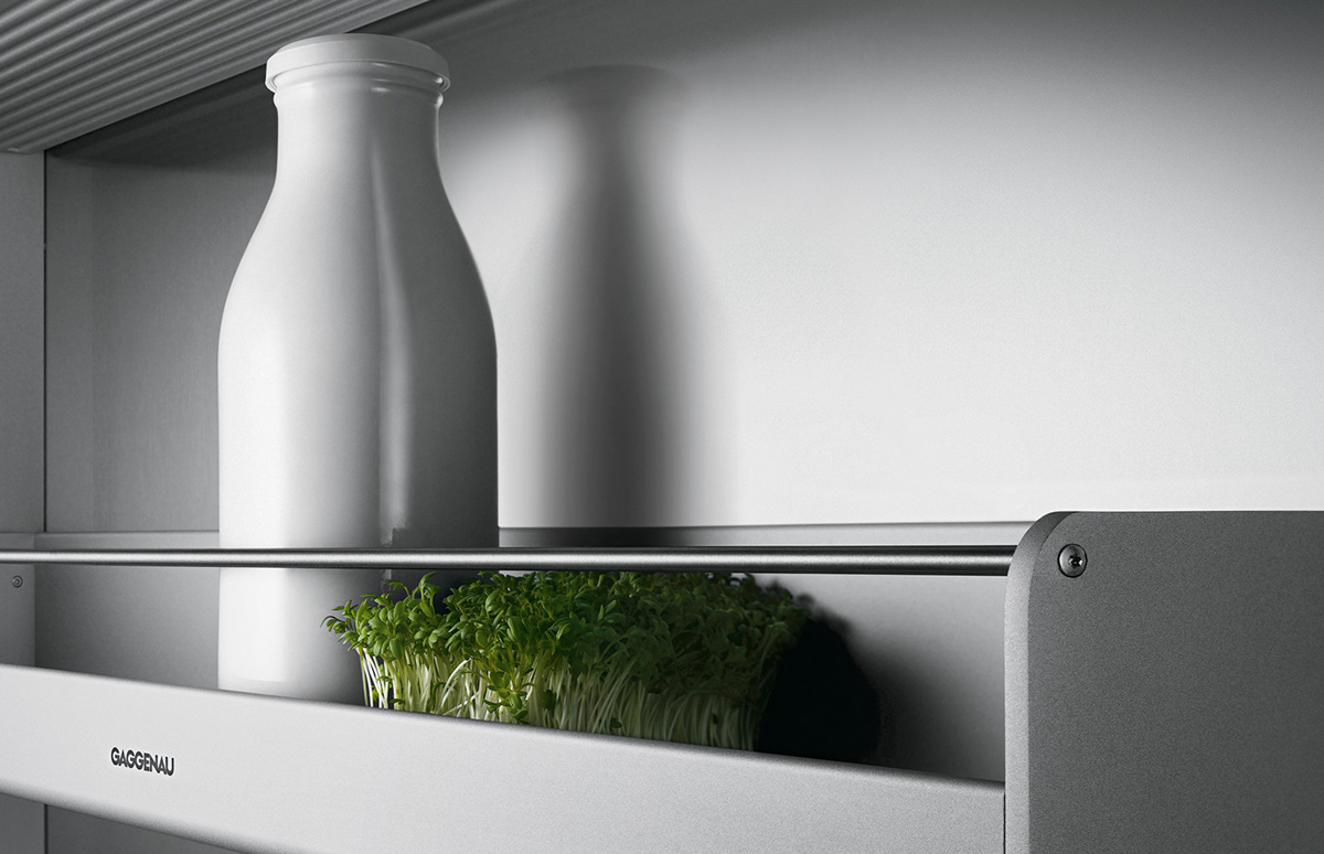 fridge gradient kitchen luxury minimalistic modern oven refridgerator architecture Interior