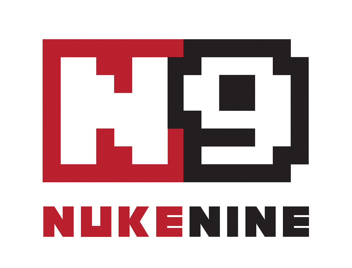bitmap logodesign identity Gaming Nuke9 OnlineGaming Gamer design branding 