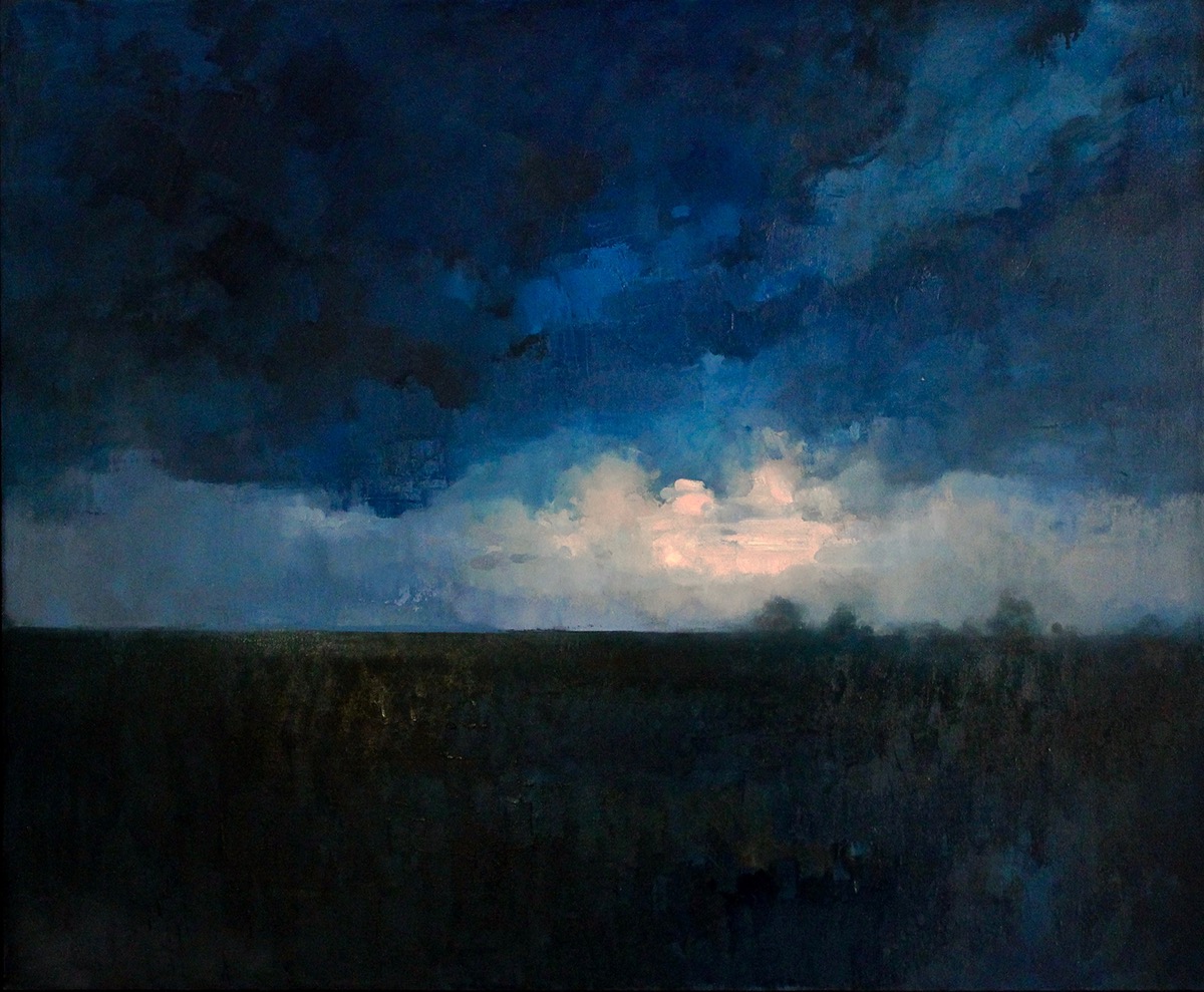 Adobe Portfolio Landscape blue nocturne dark drama Evening night clouds
