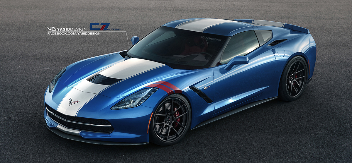 car  Car Design  Automotive design  tuning  mod Fittings chevrolet Corvette C7 CHEVY  Muscle  american tribute