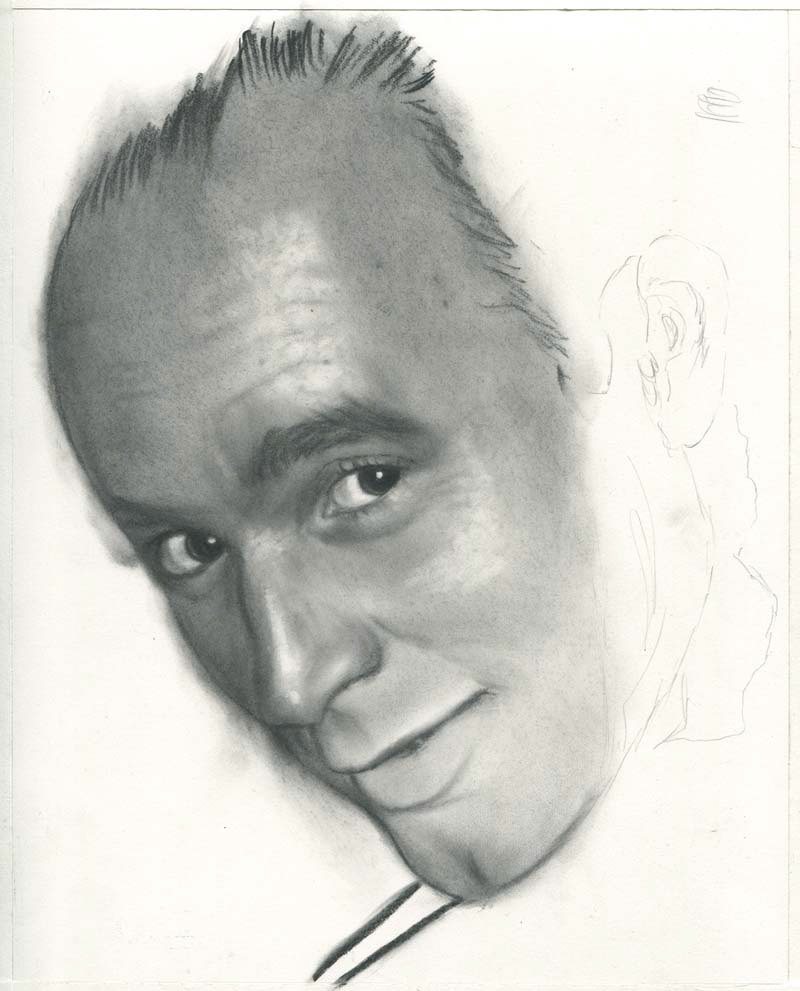 Anthony limongello charcoal portrait Portraiture
