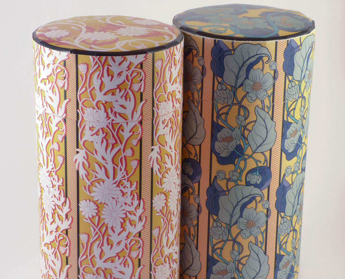 art deco art nouveau arts and crafts mucca william morris Packaging tea tea tins