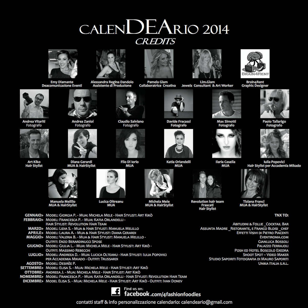 beauty jewels photo models glamour calendar Calendar 2014