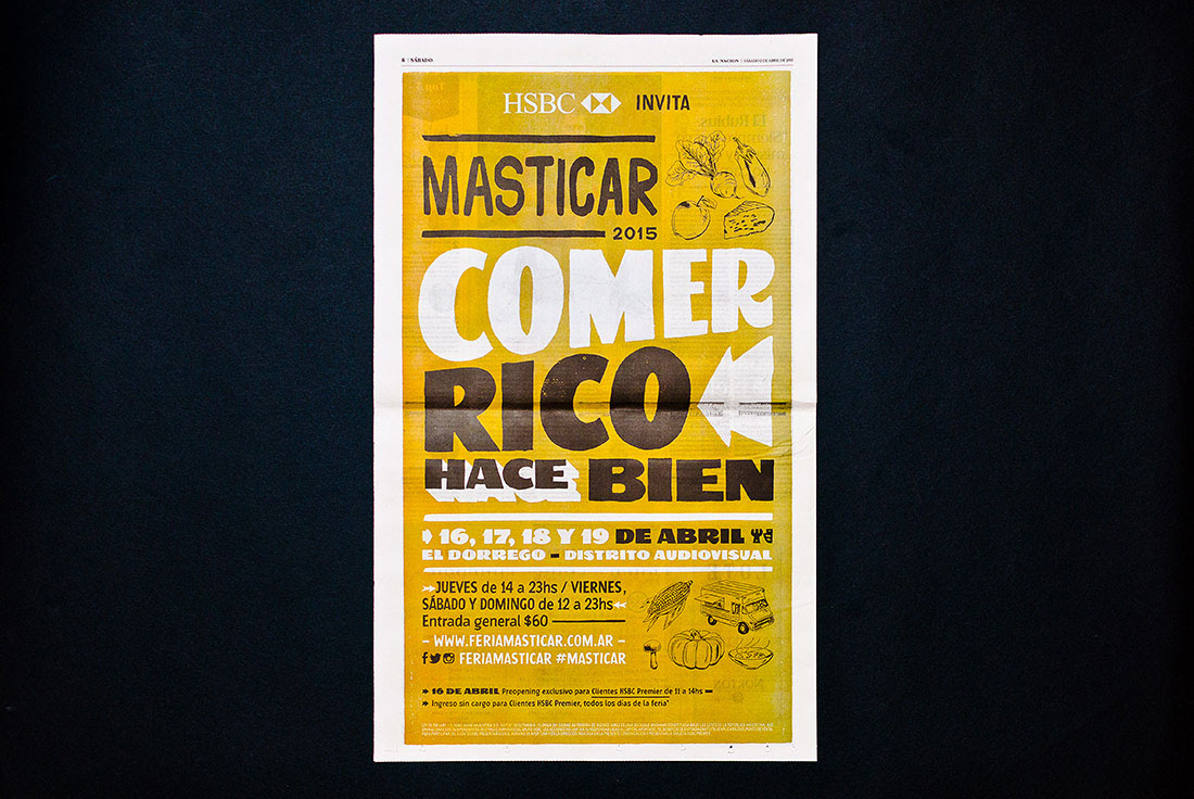 masticar otoño lettering letras poster Food  gourmet Chefs yaniguille yaniarabena GuilleVizzari feria feriamasticar comerrico type