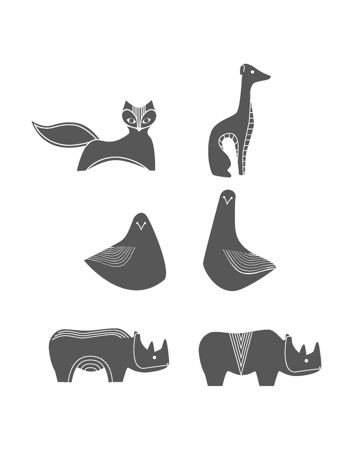 icons pattern animals graphic
