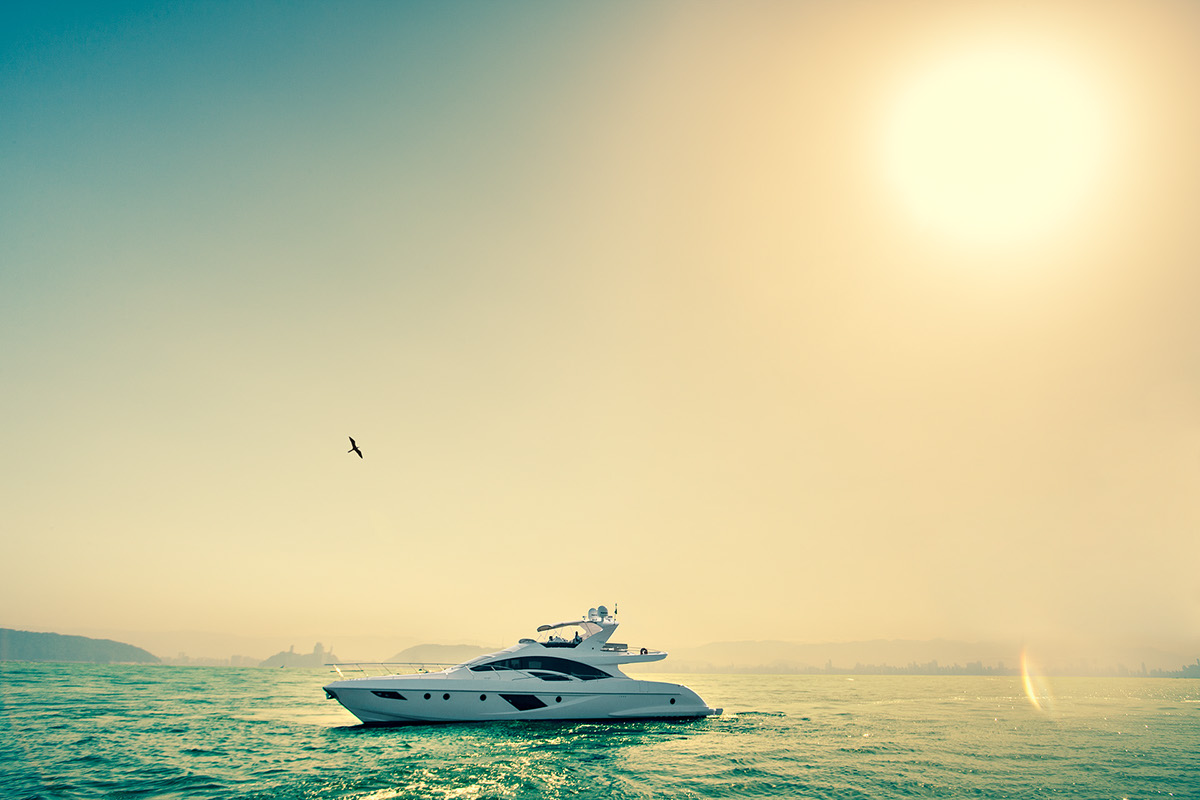 sea yacht boat Sun