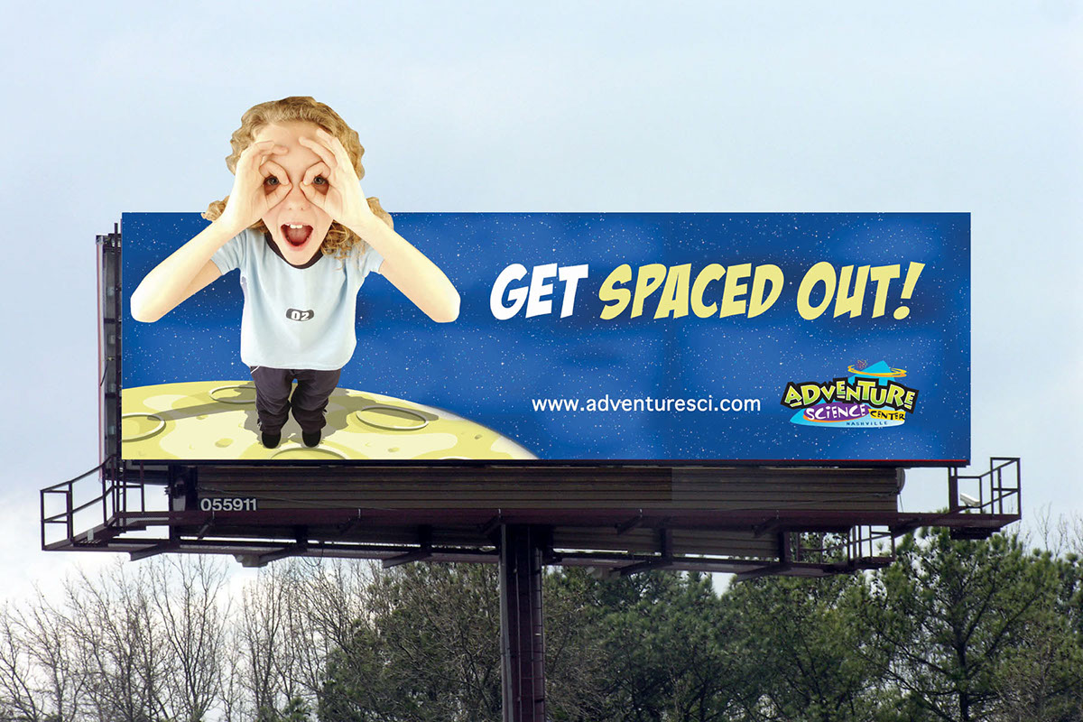 print Space  moon ad adventure science center CMYK billboard