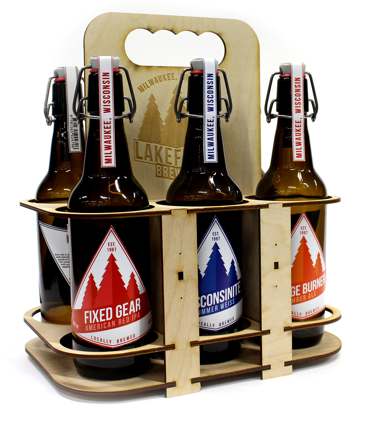 Adobe Portfolio lakefront brewery Lakefront Brewery Rebrand beer alcohol bottles labels holder