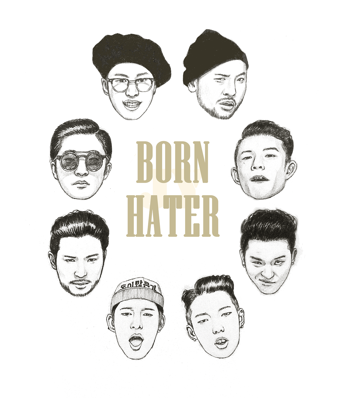 born hater Epik High Singer kpop Korea korean star draw pen