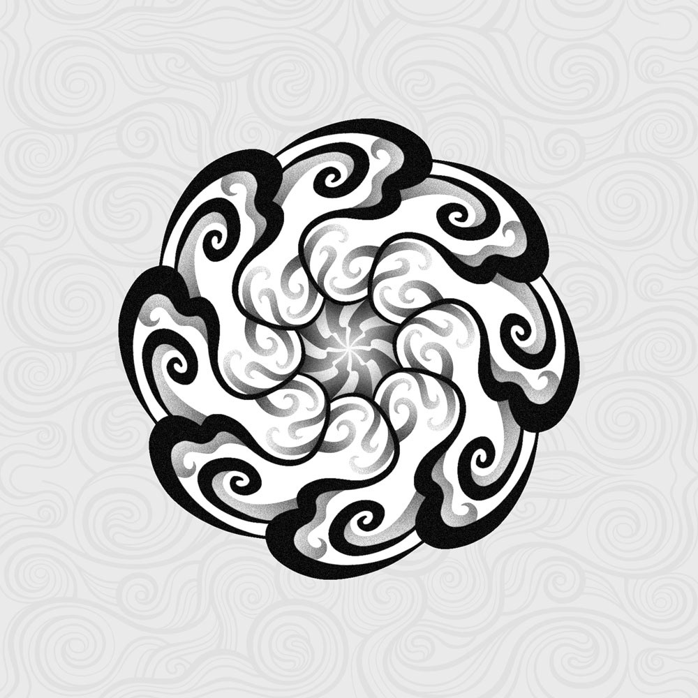 buddism digitalart DigitalIllustration etnhic graphicdesign Mandala mandalaart ornamental tattoodesign   tribal
