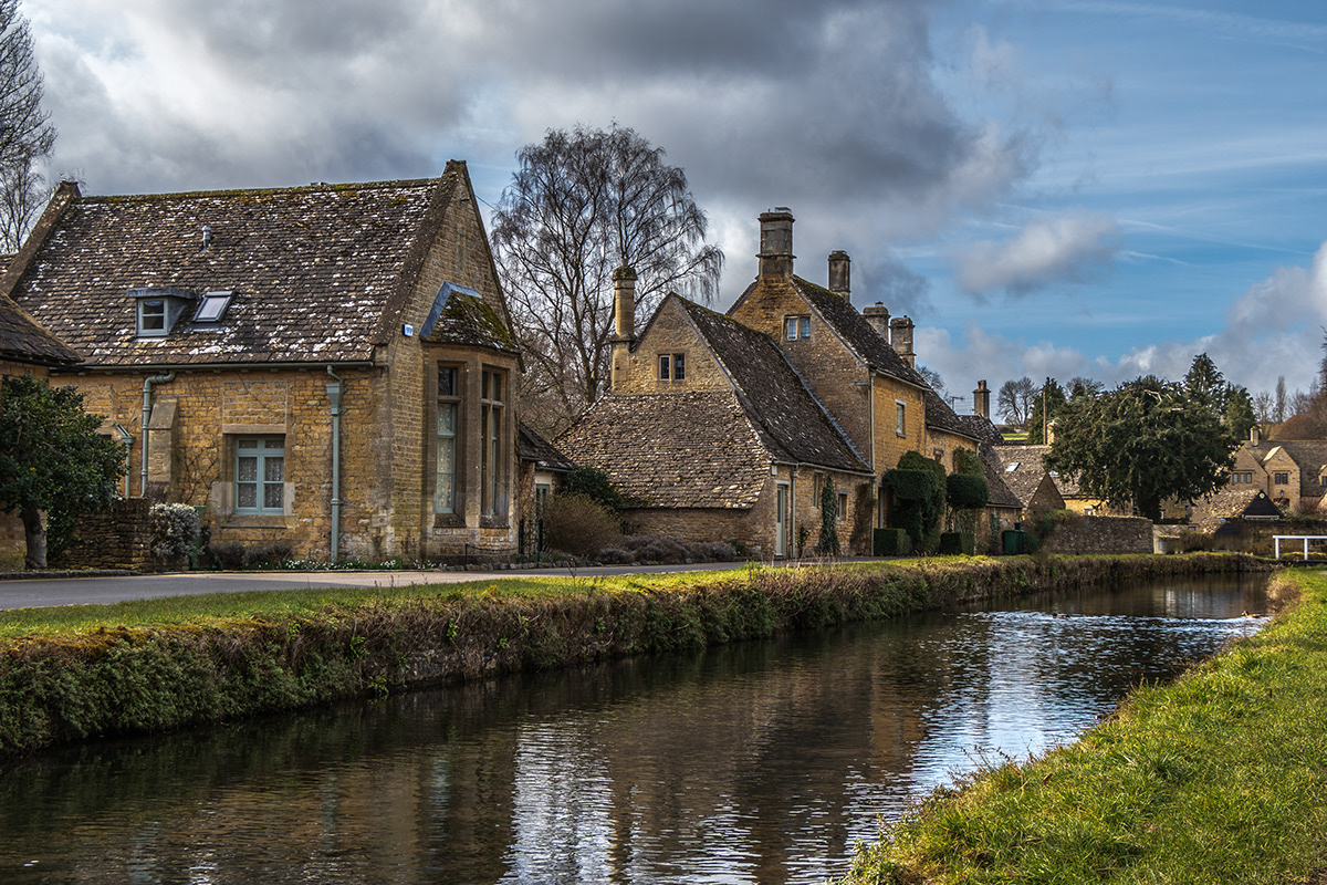 Cotswolds building water spring Landscape historic Canon village rural mill
