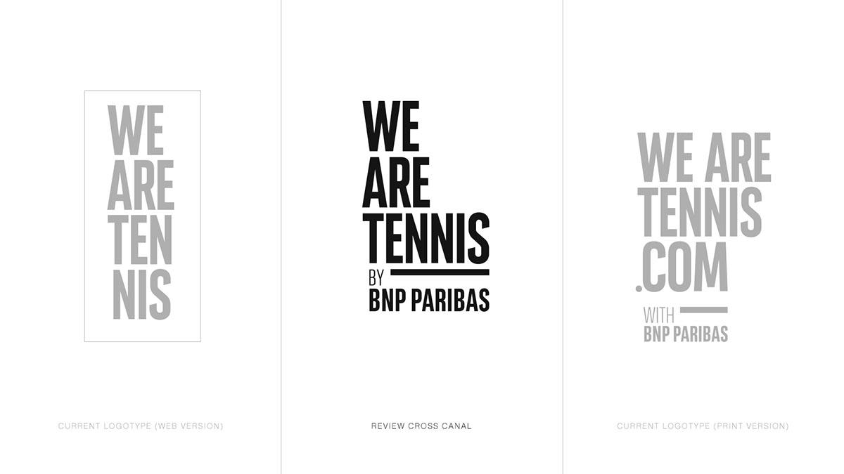 We Are Tennis bnp paribas tennis brand identity lift
