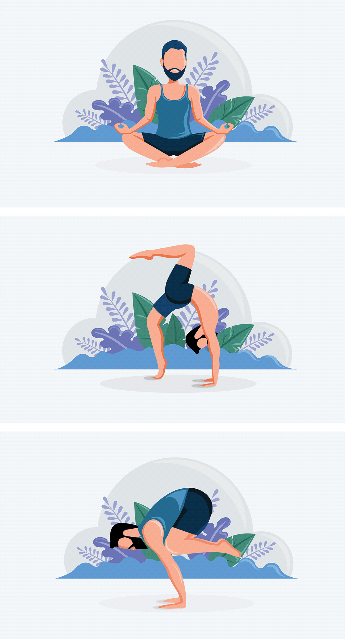 Graphics designer ILLUSTRATION  self Yoga yogaday