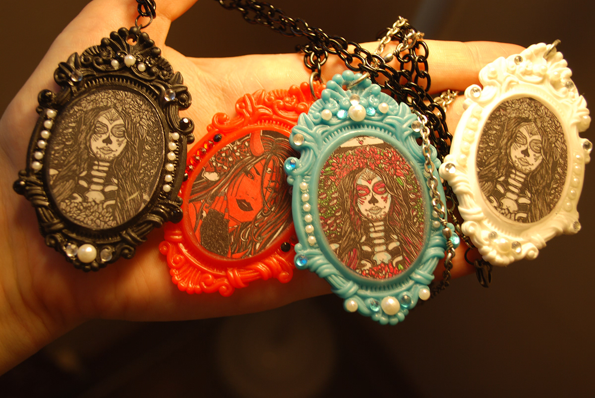 day f the dead gothic jewelry