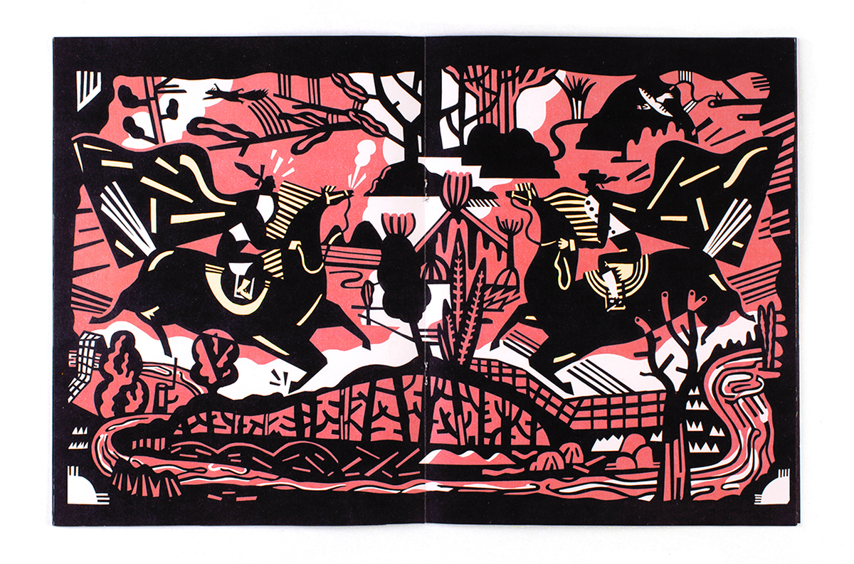 illo ILLUSTRATION  cutout colour kati szilagyi katiszi katharina szilagyi design Goethe doppelganger