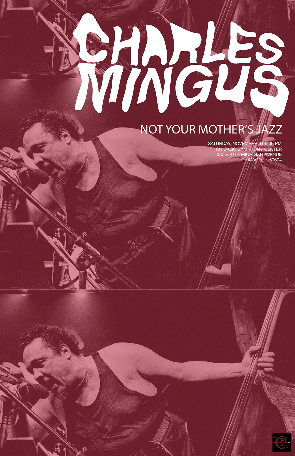 art130 charles mingus jazz music poster