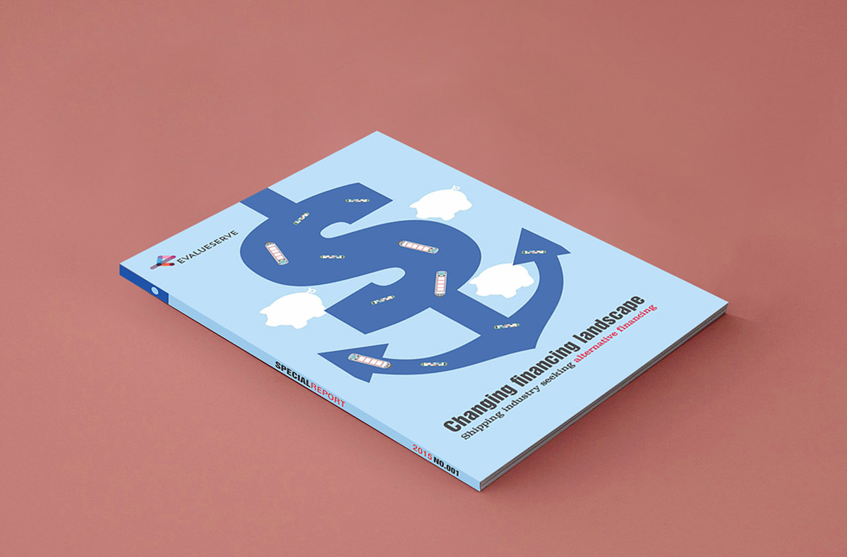 shipping magazine brochure design Layout evalueserve Hapag-Lloyd CEXIM CMA-CGM