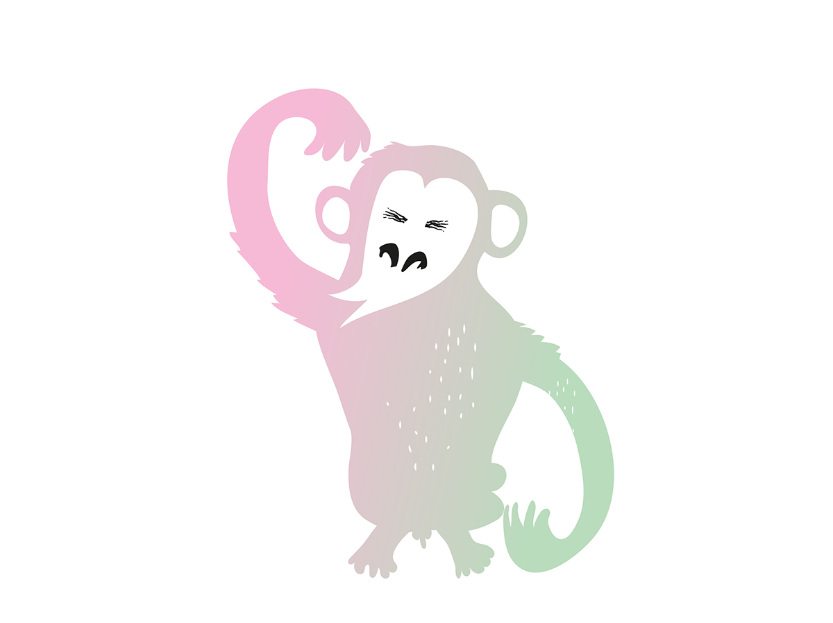monkey sketch Character draw animal