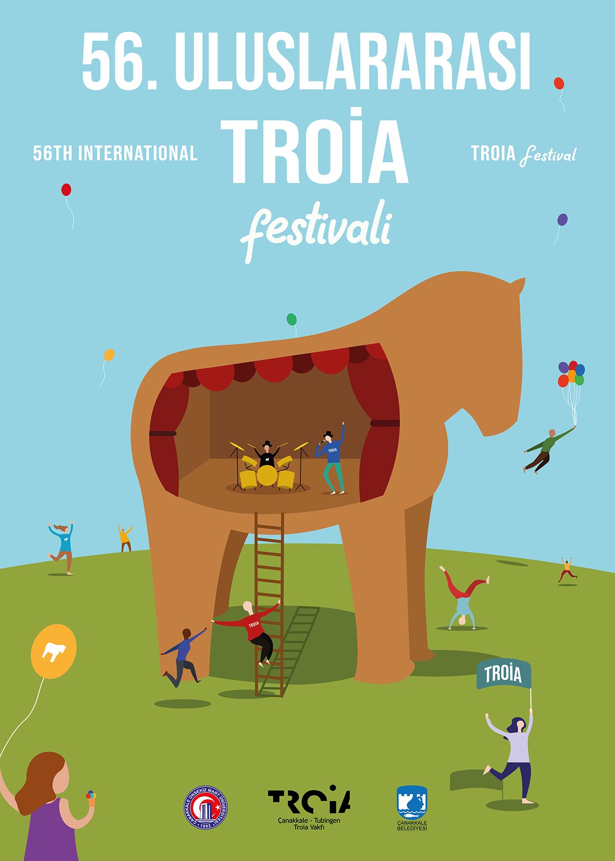 56. Uluslararası Troia Troia Poster Design designer deniz şen 56. Troia Uluslararası poster tasarımı poster tasarımları grafik tasarım Deniz Şen Tasarımcı Deniz Şen