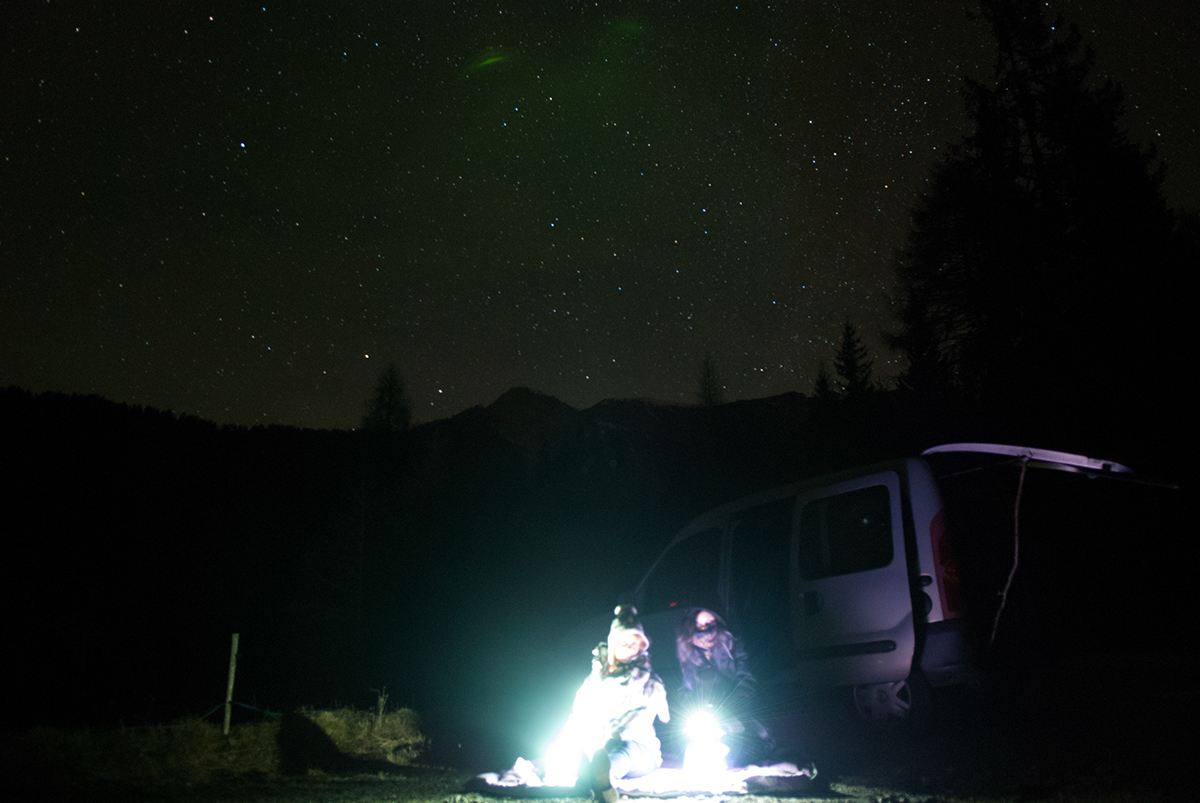 stars night Nikon D80 mountains