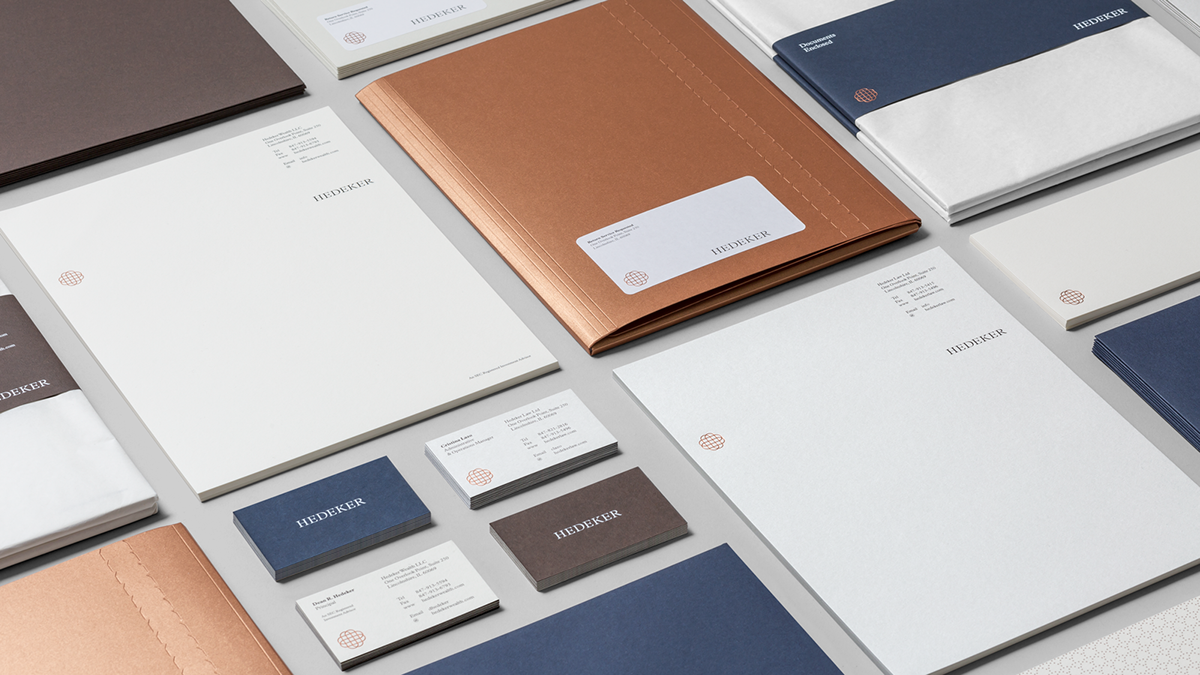 Investment wealth corporate Stationery Folders comms law identity logo brand print luxury management finance financial