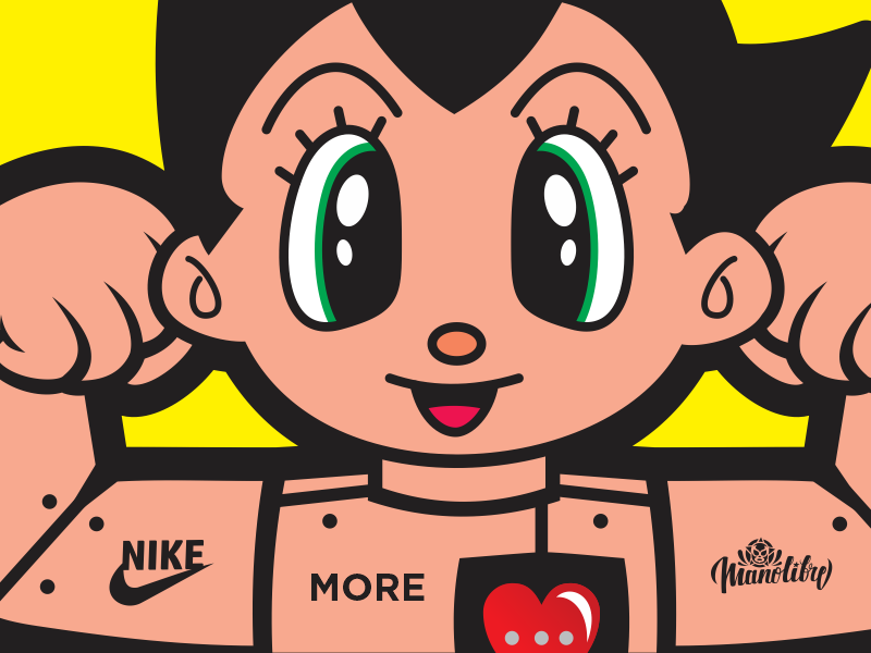 snkr sneaker sneakerhead Astroboy anime manga dope kicks Nike