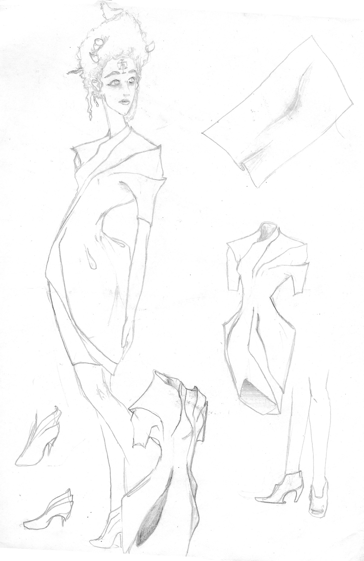 alam  pile  skin  fashion  TRASHION sketch