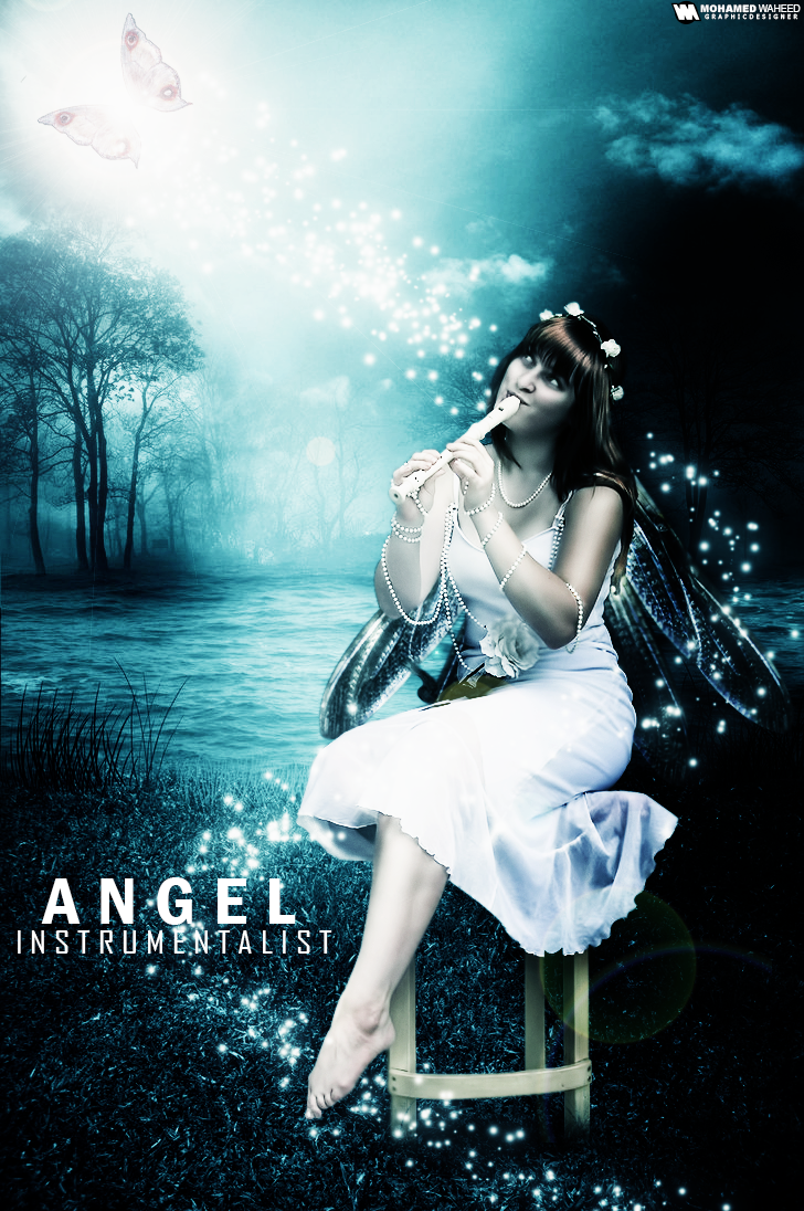 angel instrumentalist butterfly chair