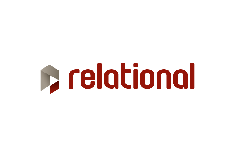 relational identity envelope Custom folder business card emboss software logo Logotype