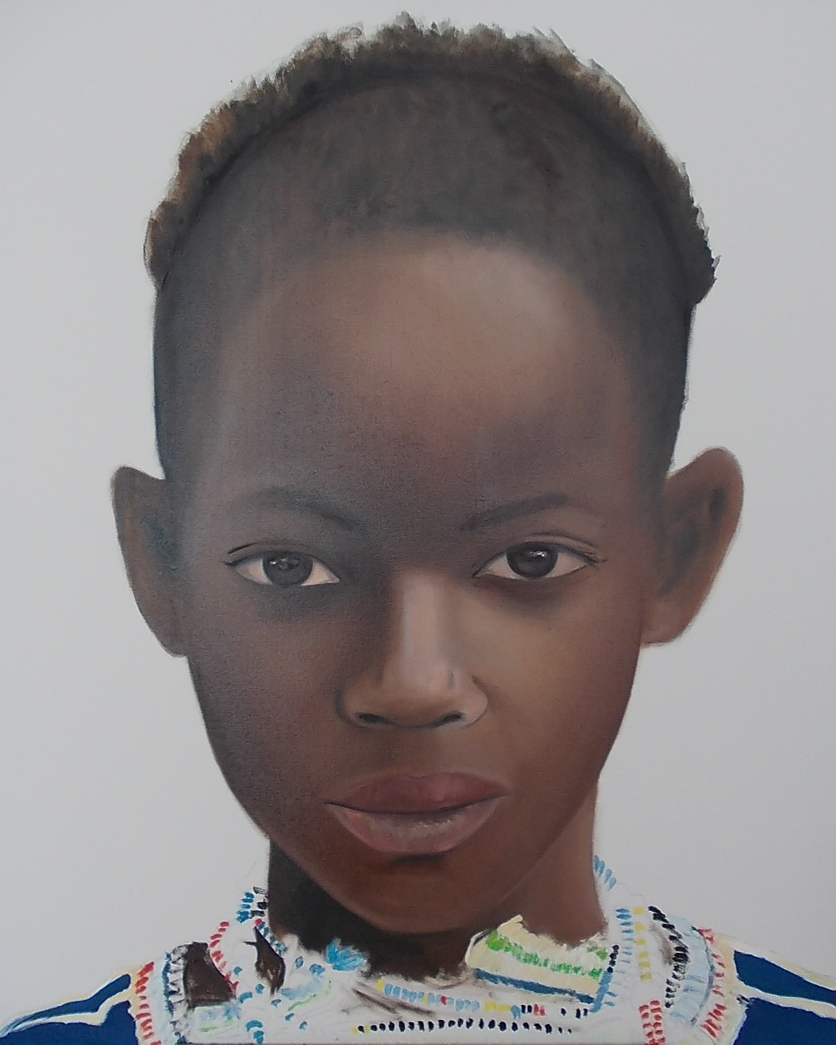 oil canvas human faces africa portrait