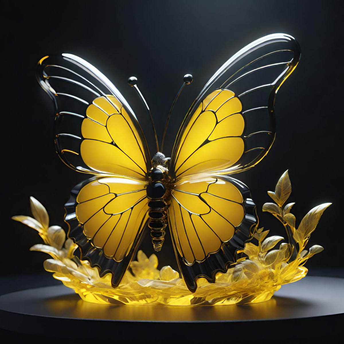 glass sculpture Beautiful colorful detailed elegant ornate animal bugs