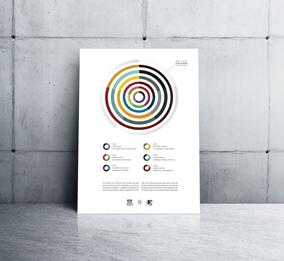 Adobe Portfolio Dulux chart infographic colour Awards