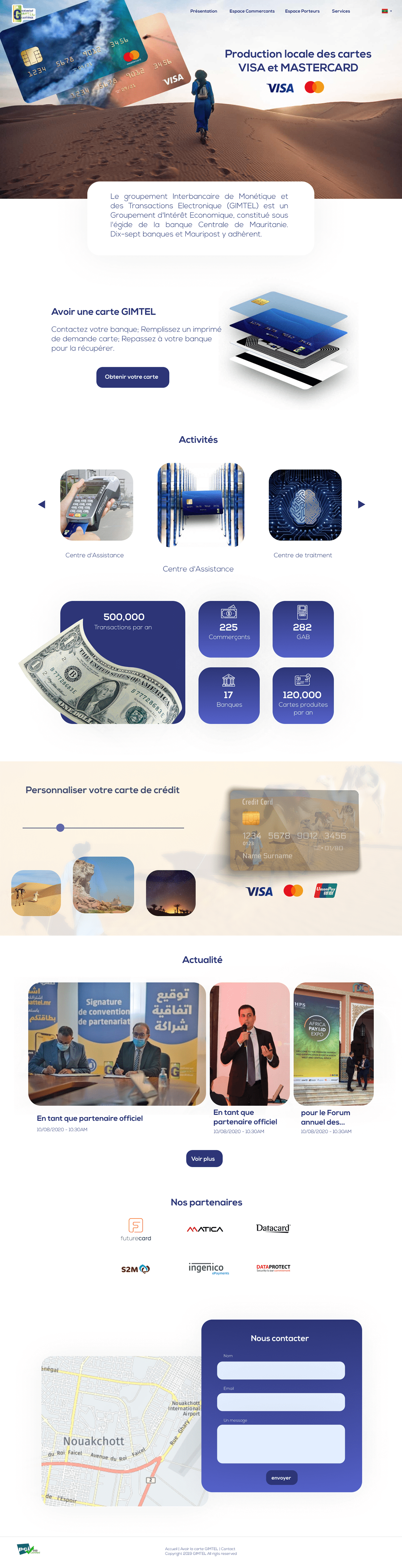 credit card Debit card Gimtel homepage mastercard Mauritania payment Visa