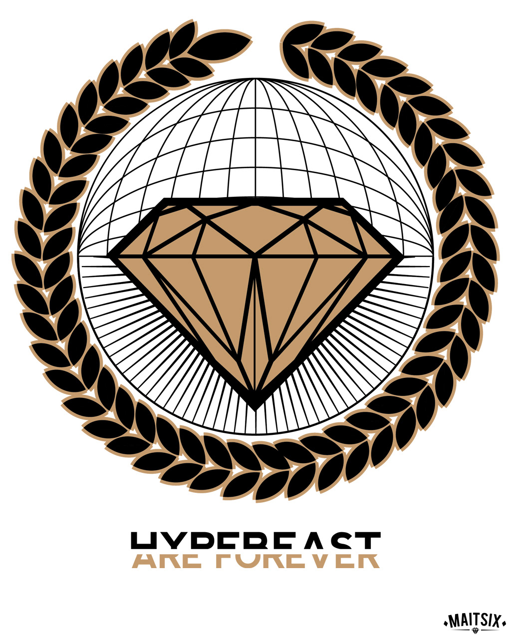 hypebeast byvm contest tees black White gold forever diamond 