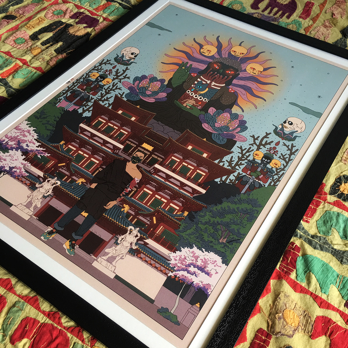 Buddha collabration ILLUSTRATION  japan japanese posterdesign Style temple traditional