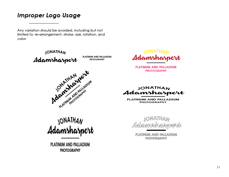 Adobe Portfolio Logo Graphic standards Guide