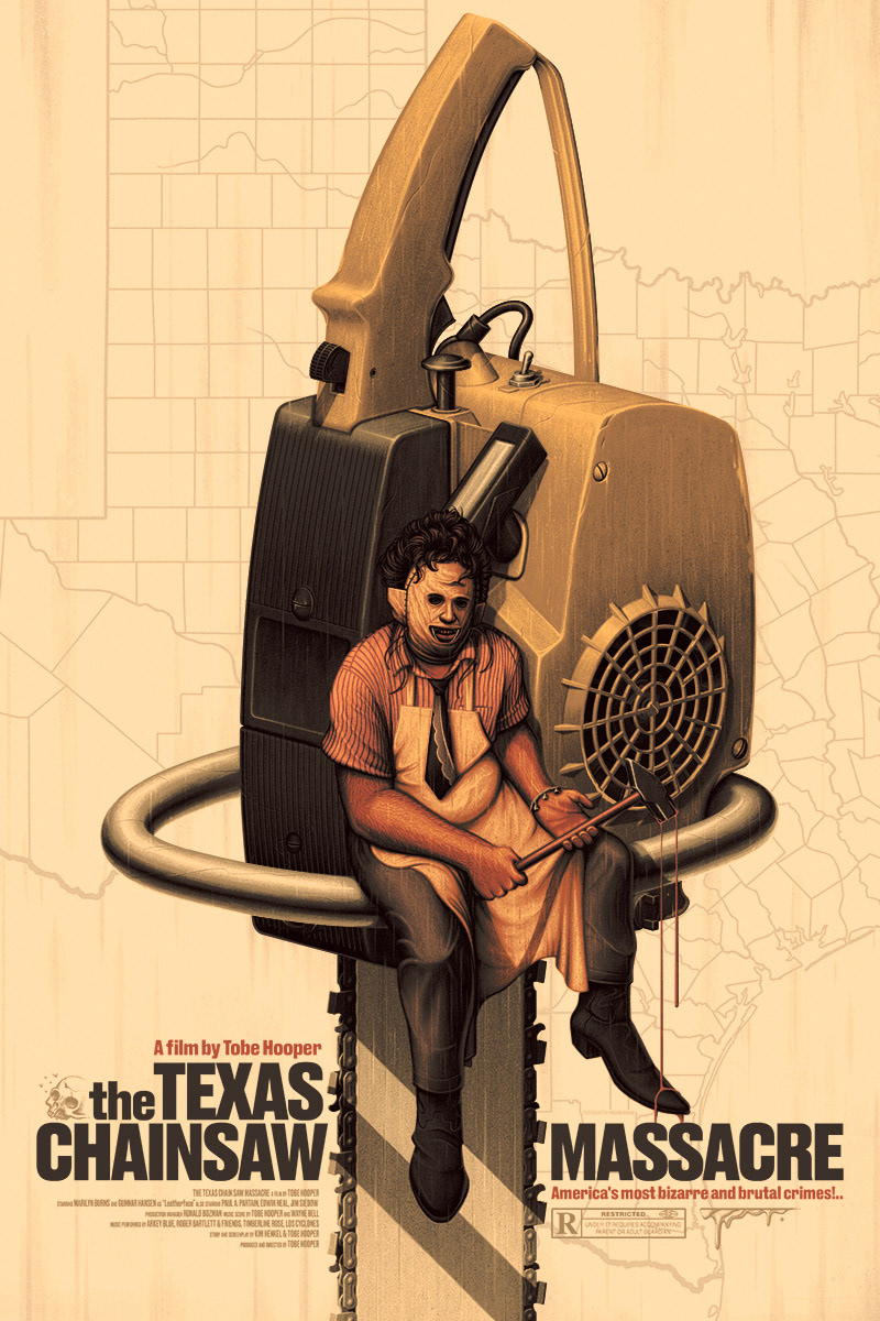 Leatherface 1974 The Texas Chainsaw Massacre Poster